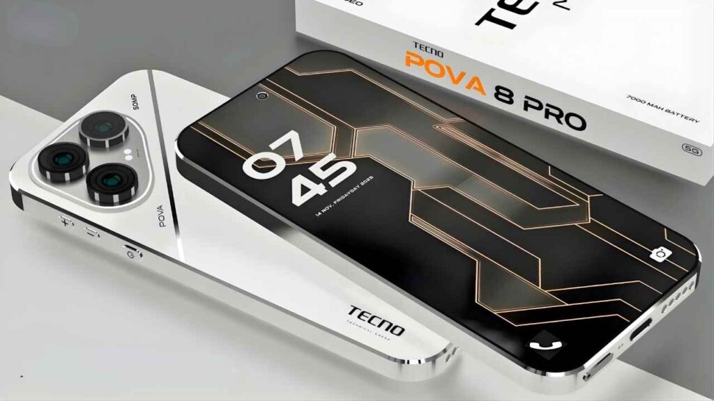 Tecno POVA 8 Pro 5G: potencia Dimensity 7400 Ultra y batería de 7000mAh